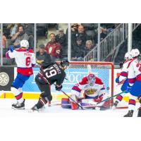 Red Deer Rebels centre Kai Uchacz takes a shot vs. the Edmonton Oil Kings