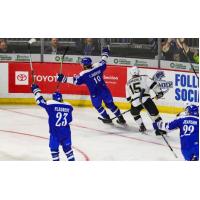 Wichita Thunder celebrate a goal