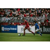 Phoenix Rising FC midfielder Santi Moar vs. the Rio Grande Valley FC Toros