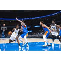 Salt Lake City Stars guard Zaire Wade handles the ball against the Oklahoma City Blue