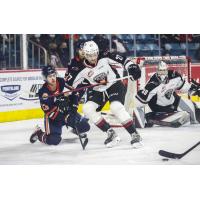 Vancouver Giants defenceman Alex Cotton vs. the Kamloops Blazers