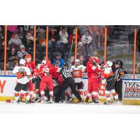 Allen Americans and Kansas City Mavericks mix it up