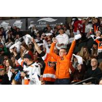 Lehigh Valley Phantoms fans cheer on the team