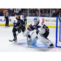 Utah Grizzlies goaltender Hunter Miska