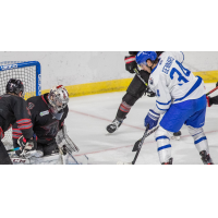 Wichita Thunder forward Matteo Gennaro takes a shot against the Rapid City Rush