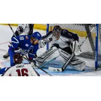 Wichita Thunder forward Carter Johnson vs. the Tulsa Oilers