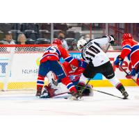 Vancouver Giants left wing Zach Ostapchuk vs. the Spokane Chiefs