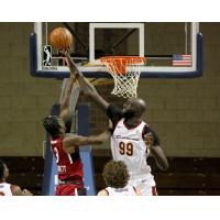Cleveland Charge center Tacko Fall stuffs a shot