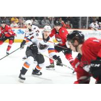 Lehigh Valley Phantoms defenseman Linus Hogberg vs. the Charlotte Checkers