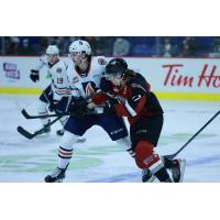 Vancouver Giants centre Kaden Kohle vs. the Kamloops Blazers