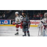 IceHogs left wing Cameron Morrison vs. the Grand Rapids Griffins