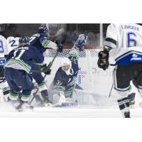Goaltender Connor Martin with the Seattle Thunderbirds