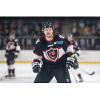 Forward Hunter Atchison with the Huntsville Havoc
