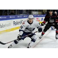 Forward Drew Callin with the Worcester Railers