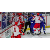 Wichita Thunder mix it up with the Allen Americans