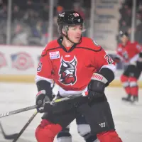 Forward Ryan Smith with the Adirondack Thunder