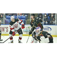 Cleveland Monsters Jean-Francois Berube vs. the Utica Comets