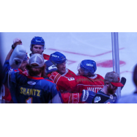 Wichita Thunder celebrates a goal in front of its fans
