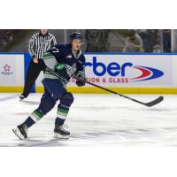 Forward Alessandro Segafredo with the Seattle Thunderbirds