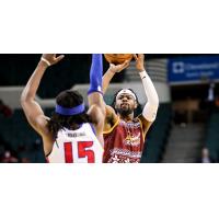 Malik Newman of the Cleveland Charge shoots against the Motor City Cruise
