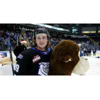 Victoria Royals left wing Bailey Peach on Teddy Bear Toss night