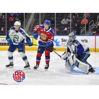 Swift Current Broncos goaltender Isaac Poulter vs. the Edmonton Oil Kings