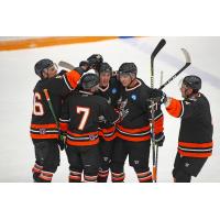 Danbury Hat Tricks celebrate a goal
