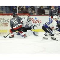 Vancouver Giants centre Cole Shepard vs. the Victoria Royals