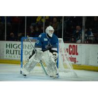 Goaltender Matt Jurusik with the Idaho Steelheads