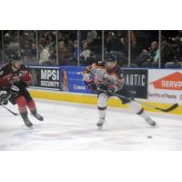 Defenseman Egor Kostiukov with the Peoria Rivermen