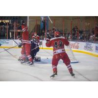 Rapid City Rush winger Ryan Valentini (right)