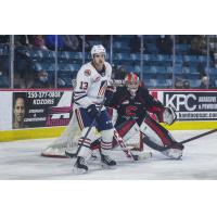 Prince George Cougars goaltender Tyler Brennan vs. the Kamloops Blazers