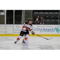 Defenseman Ben Robertson with the Omaha Lancers