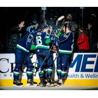 Maine Mariners celebrate a goal