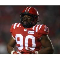 Calgary Stampeders defensive lineman Folarin Orimolade