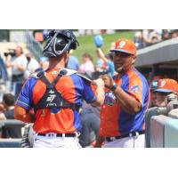 West Michigan Whitecaps manager Brayan Peña