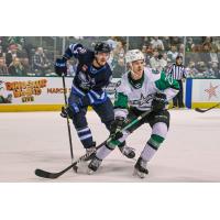 Texas Stars center Ty Dellandrea vs. the Manitoba Moose