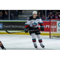 Defenseman Jarod Newell with the Kelowna Rockets