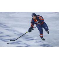 Forward Tye Spencer with the Kamloops Blazers
