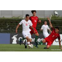 Canadian midfielder Aidan Daniels