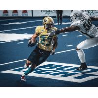 Massachusetts Pirates running back Justin Stockton