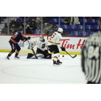 Vancouver Giants goaltender Jesper Vikman vs. the Kamloops Blazers