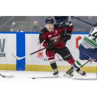 Vancouver Giants right wing Fabian Lysell vs. the Seattle Thunderbirds