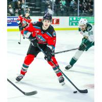 Kelowna Rockets centre Max Graham vs. the Everett Silvertips