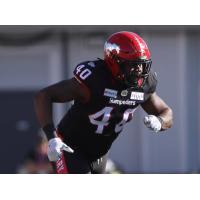 Calgary Stampeders defensive lineman Shawn Lemon