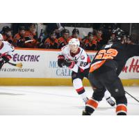 Belleville Senators left wing Andrew Agozzino vs. the Lehigh Valley Phantoms