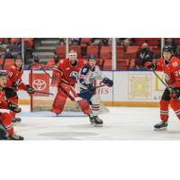 Tri-City Americans right wing Ethan Ernst vs. the Portland Winterhawks