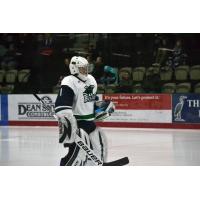 North Iowa Bulls goaltender Hunter Garvey