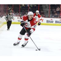 Forward Jackson Leef with the Cincinnati Cyclones