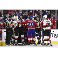 Belleville Senators mix it up with the Laval Rocket